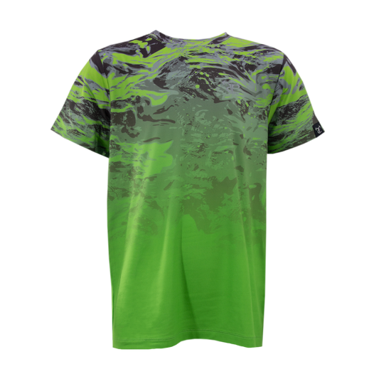 Youth SS Gradient Crew - Caiman Flash/Green Flash