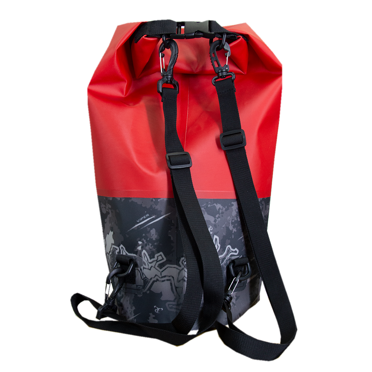 15L Round Dry Bag - Red Hot/Viper Urban