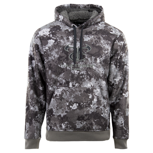 High Pile Fleece Hoodie with TrueTimber logo- Midnight Camo