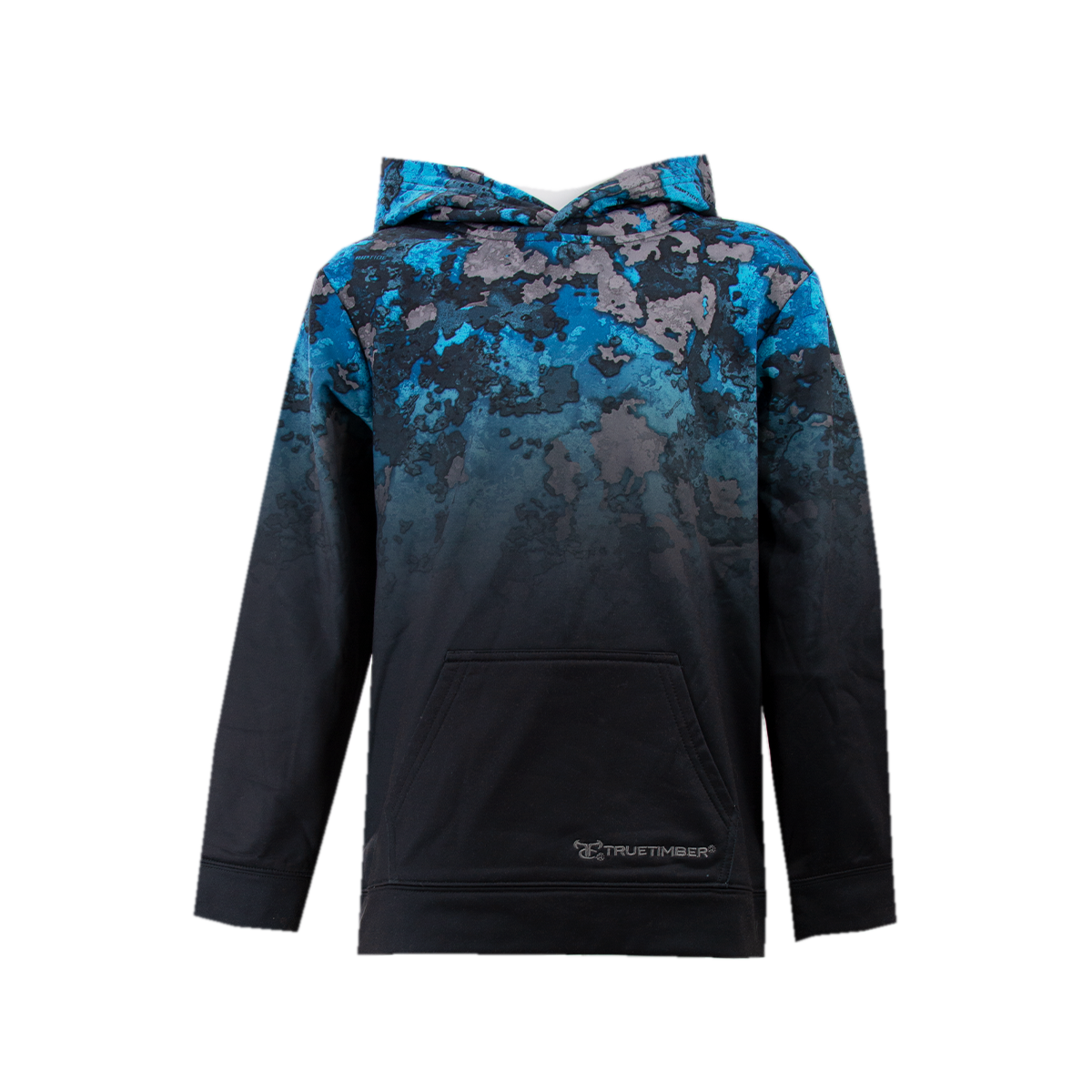 Youth DropShot Gradient Hoodie - RipTide/Dark Charcoal