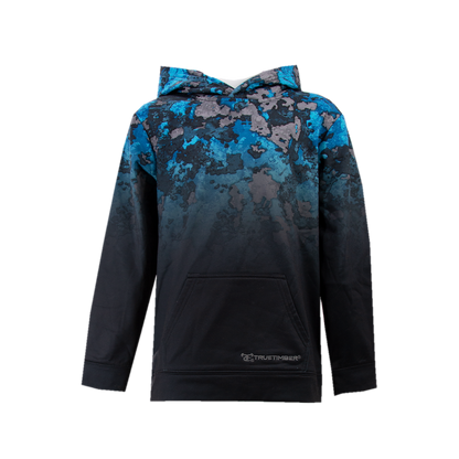 Youth DropShot Gradient Hoodie - RipTide/Dark Charcoal