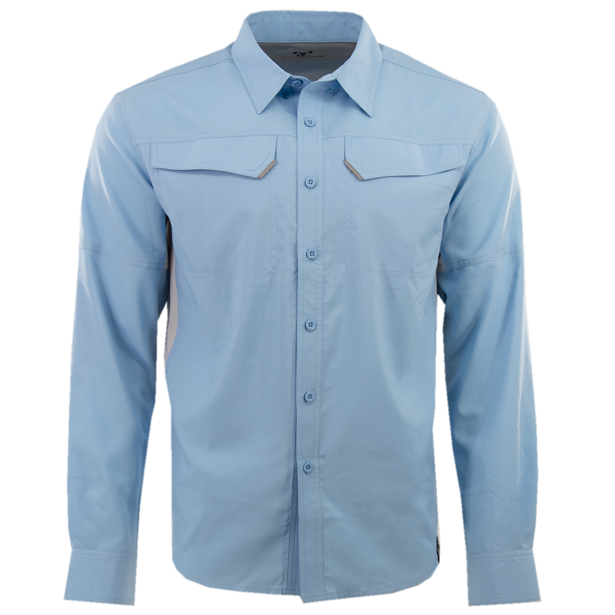 LS BakStaye Shirt - Placid Blue/Drizzle Gray